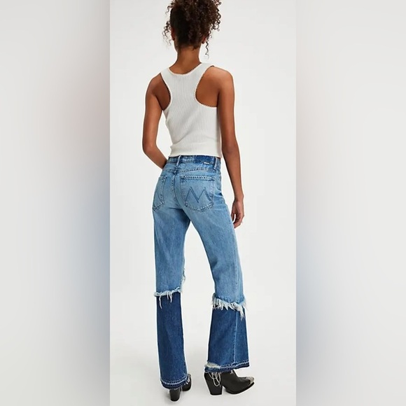 NWT Mother Dual Desperado Sneak Jean - Picture 2 of 6